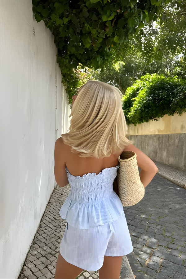 Trendy 2 Delige Set Dames Shorts-3