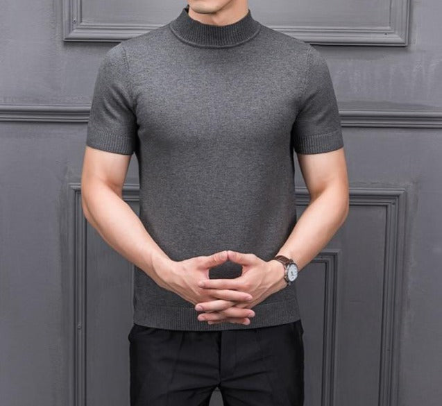 Halfhoge kraag Heren Sweater – Ademend Katoen – Tijdloos Design