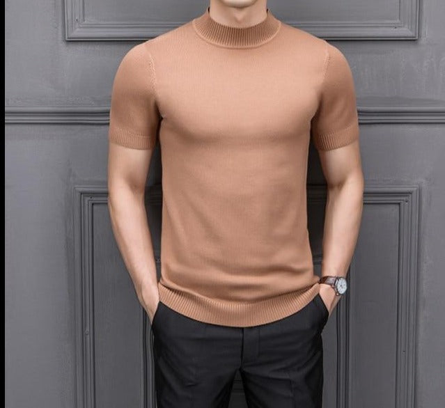 Halfhoge kraag Heren Sweater – Ademend Katoen – Tijdloos Design