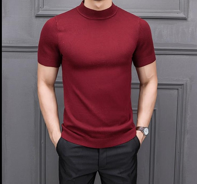 Halfhoge kraag Heren Sweater – Ademend Katoen – Tijdloos Design