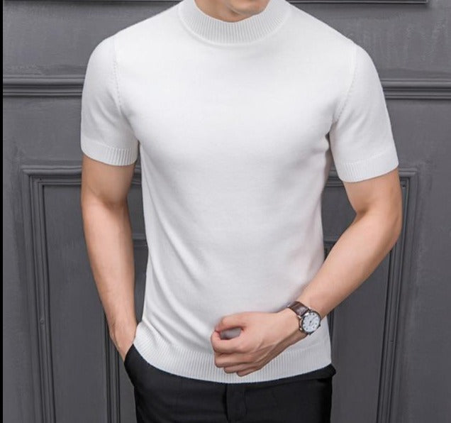 Halfhoge kraag Heren Sweater – Ademend Katoen – Tijdloos Design
