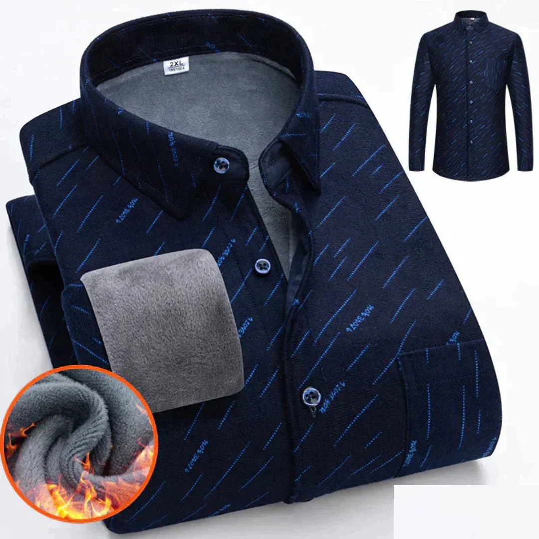 Variant image for Warm Heren Shirt Met Knoopsluiting-37