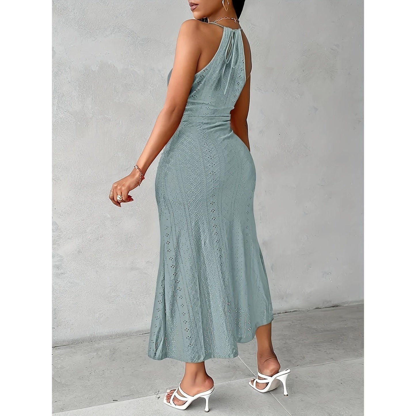 Zomerjurk Dames | Midi Zomerjurk met Halterstijl | Evi