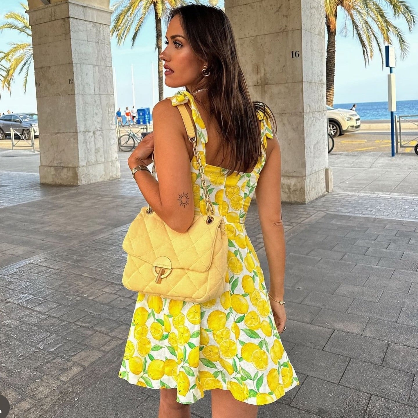 Zomerjurk Dames | Zomerjurken met Citroenprint | Maud-4