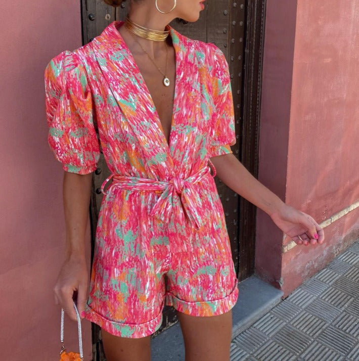 V-hals Jumpsuit