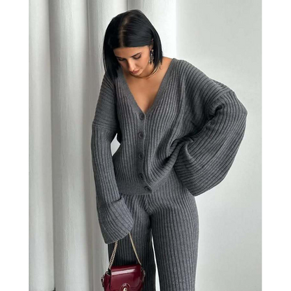 Damesloungekleding – zachte premium stof – trendy wijde mouwen – veelzijdige stijl