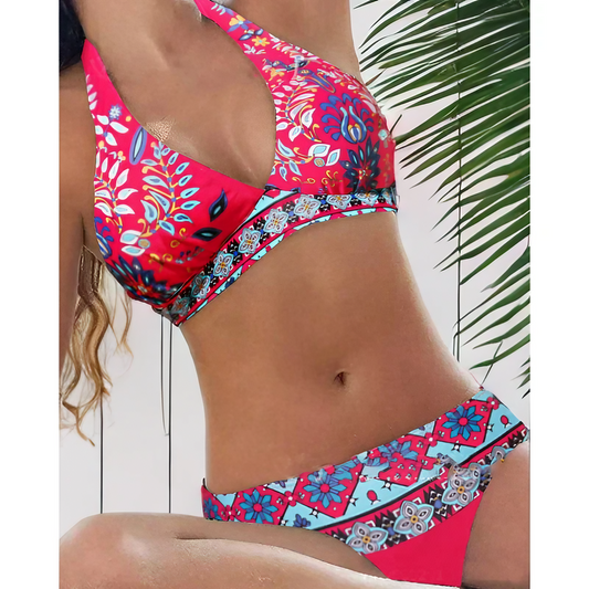 Dames strandkleding – Stijlvolle combi-print – Comfortabel materiaal – Zelfverzekerde look