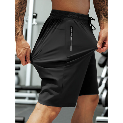 Heren shorts – Ademend materiaal – Normale pasvorm – Geschikt voor training