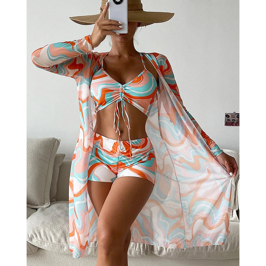 Bikiniset voor dames – 3-delige set – Comfortabele pasvorm – Stijlvolle look
