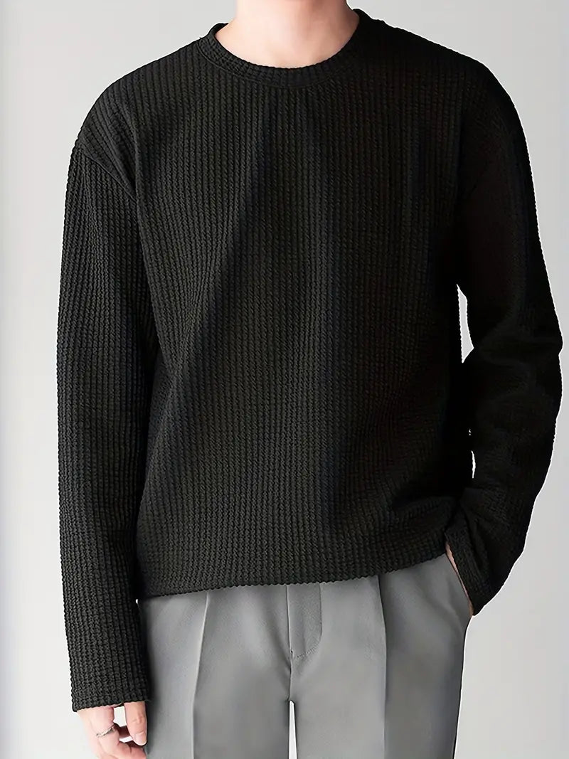 Comfortabel Longsleeve Heren Shirt-2