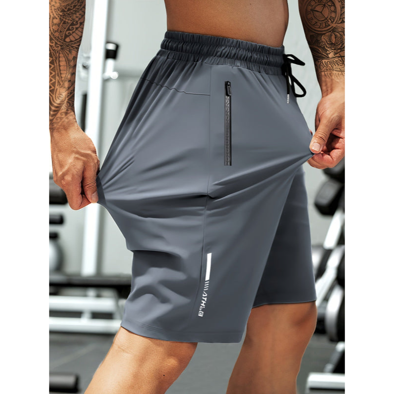 Heren shorts – Ademend materiaal – Normale pasvorm – Geschikt voor training
