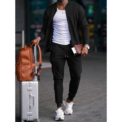 Heren trainingspak – Getailleerd model – Lichtgewicht materiaal – Stijlvolle look