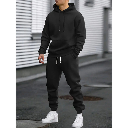 Heren trainingspak - Sweatshirt met capuchon - Tapered joggingbroek - Ademende stof