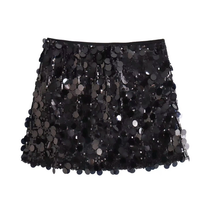 Dames rok met lovertjes – Glanzende afwerking – Elegante snit – Slim fit