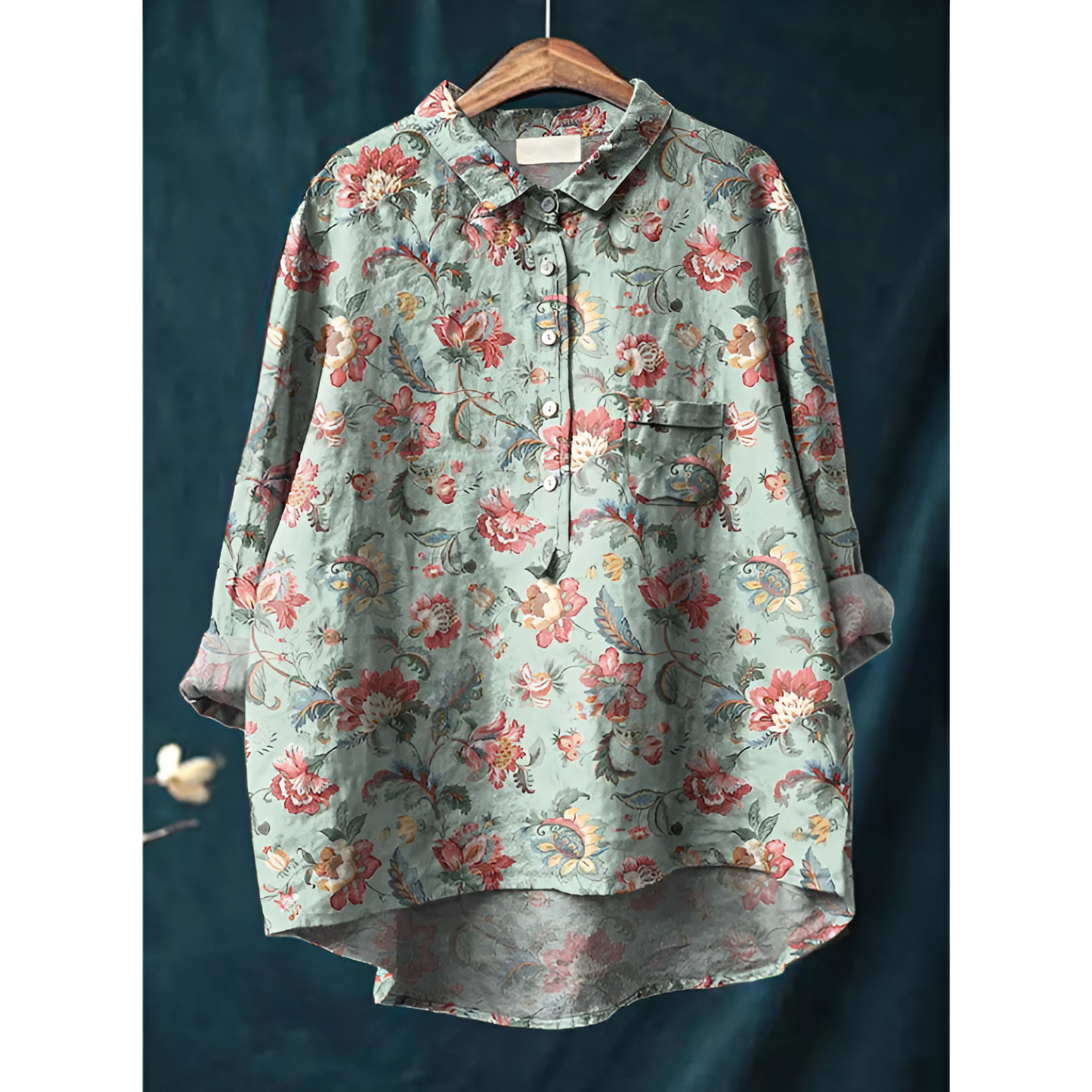 Damesblouse – Elegante stijl – Ademend katoen – Flatterende pasvorm