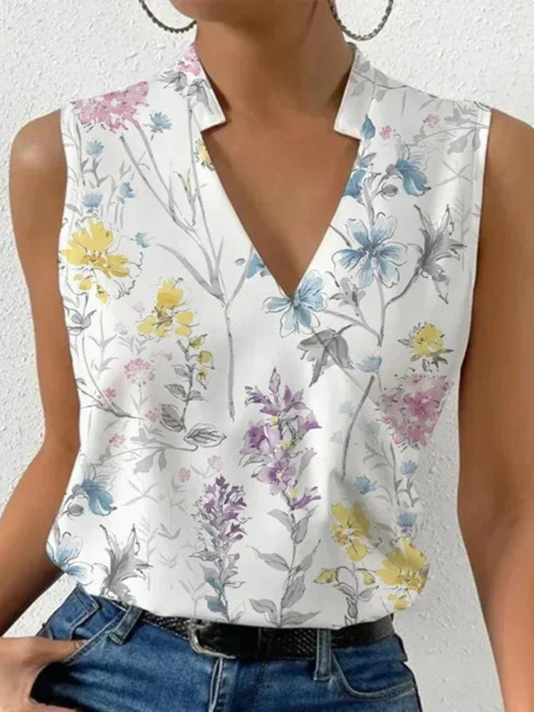 Variant image for Luchtige Dames Top V-hals Zomer-13