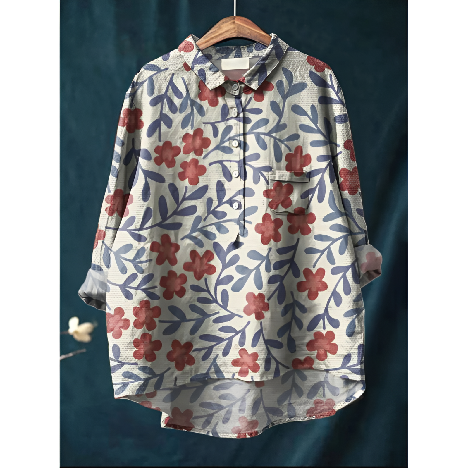 Damesblouse – Elegante stijl – Ademend katoen – Flatterende pasvorm