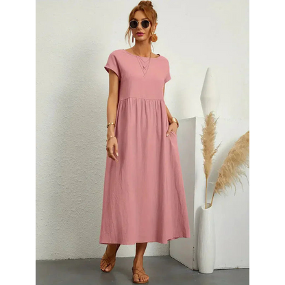 Dames zomerjurk – Ademende stof – Elegante taille – Casual stijl