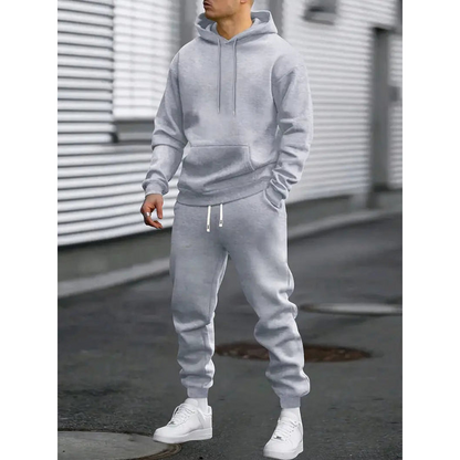 Heren trainingspak - Sweatshirt met capuchon - Tapered joggingbroek - Ademende stof