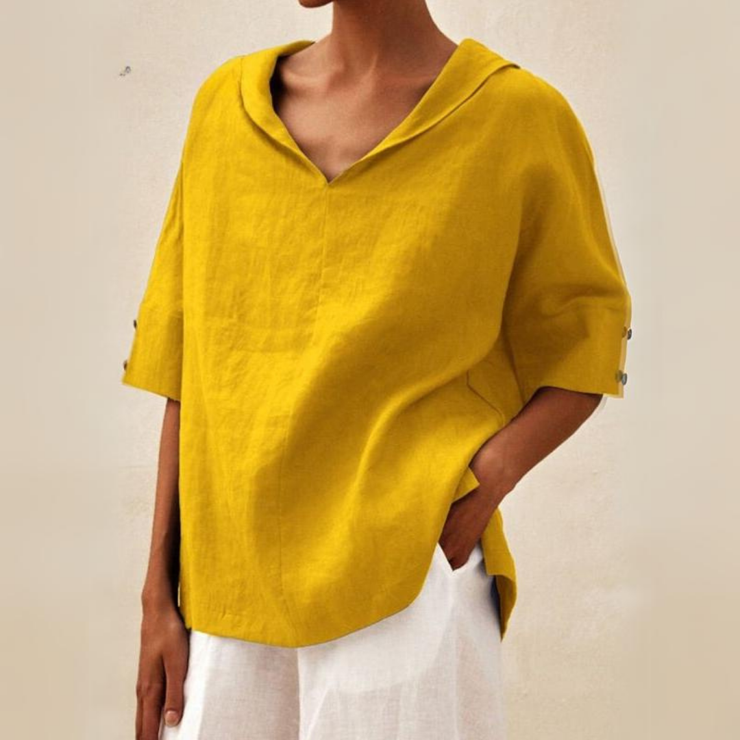 Damesblouse – Relaxte pasvorm – 100% katoen – Lichtgewicht en ademend