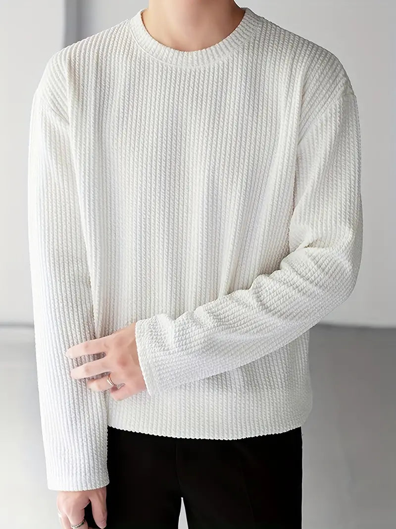 Comfortabel Longsleeve Heren Shirt-1