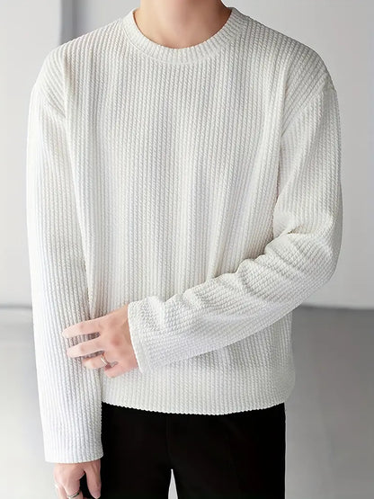 Comfortabel Longsleeve Heren Shirt-1