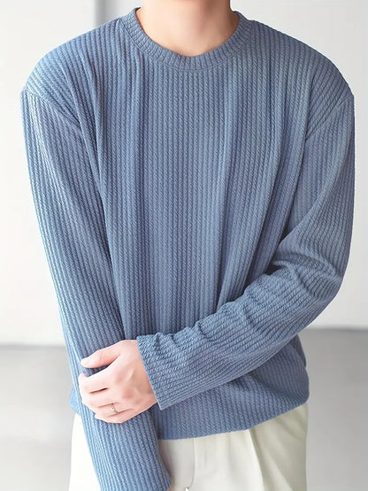 Variant image for Comfortabel Longsleeve Heren Shirt-13