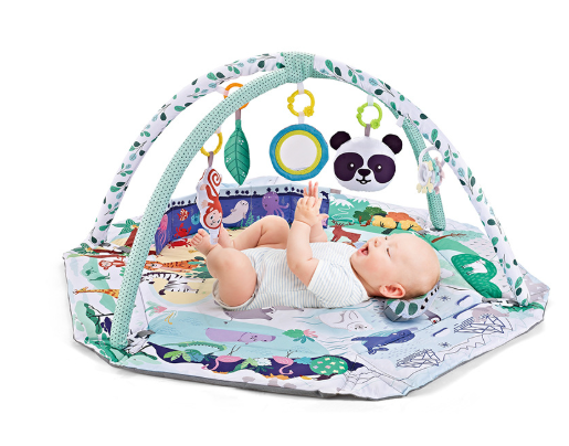 8-in-1 Babyspeelmat met Afneembaar Sensorisch Speelgoed – Zachte Foam Speelmat voor Babyontwikkeling en Motorische Vaardigheden