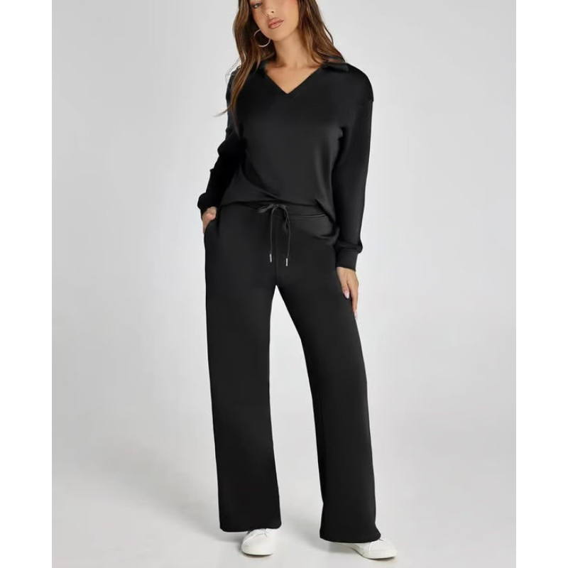 Damesoutfitset - Sportief sweatshirt - Relaxte pasvorm - Stijlvol en comfortabel