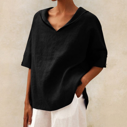 Damesblouse – Relaxte pasvorm – 100% katoen – Lichtgewicht en ademend