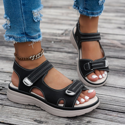 Damessandalen – Ademend materiaal – Orthopedisch comfort – Flexibele zool