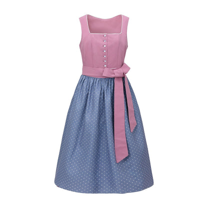 Beierse dirndljurk met schort – Oktoberfest | Klederdracht in klassieke stijl