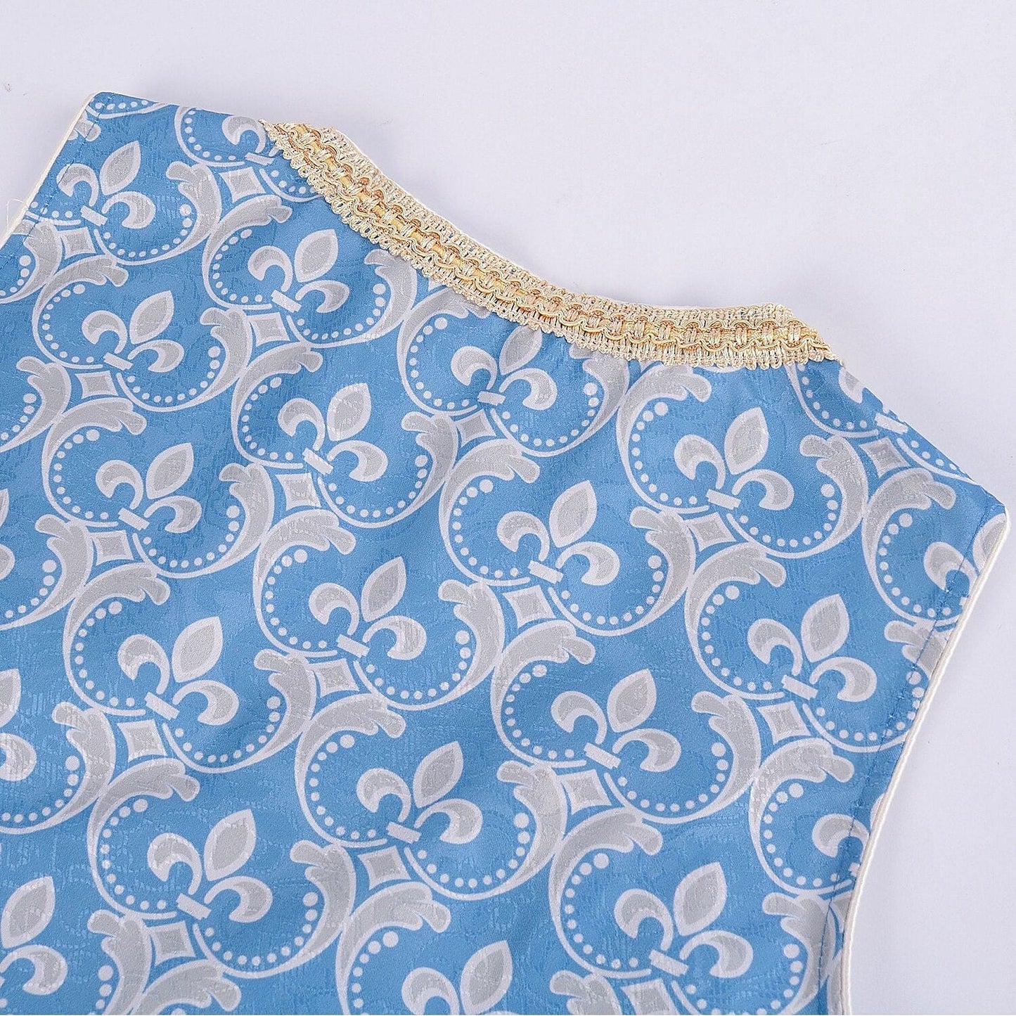 Blauwe dirndljurk met blouse en kanten schort – Oktoberfest | Feestelijk traditioneel kostuum voor vrouwen