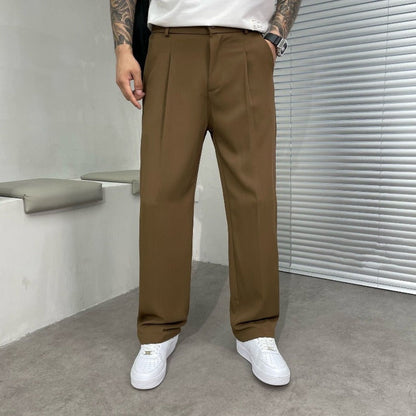 Heren casual broek – Comfortabele pasvorm – Elastische tailleband – Stijlvolle details