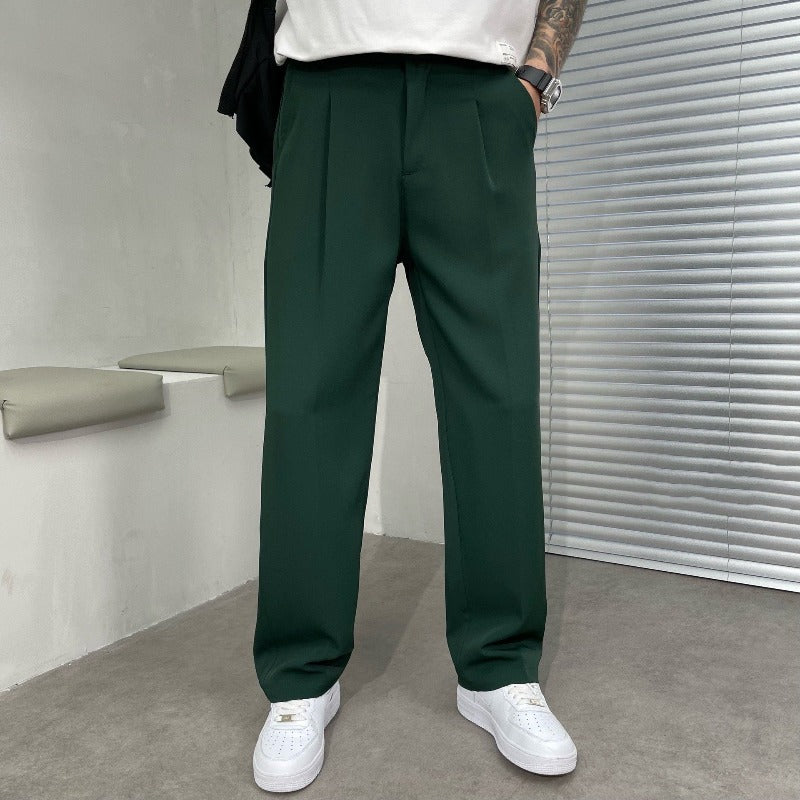 Heren casual broek – Comfortabele pasvorm – Elastische tailleband – Stijlvolle details