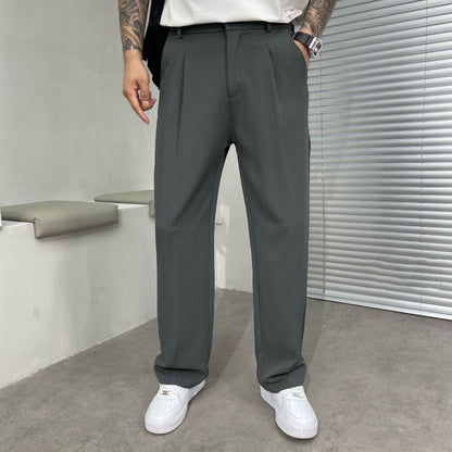 Heren casual broek – Comfortabele pasvorm – Elastische tailleband – Stijlvolle details
