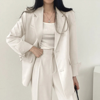 Damesoutfit – 2-delig pak – Comfortabele pasvorm – Professionele stijl