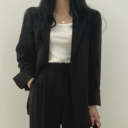 Damesoutfit – 2-delig pak – Comfortabele pasvorm – Professionele stijl