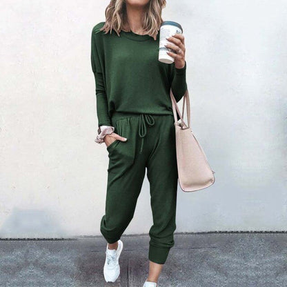 Loungewear-set voor dames – 2-delig trainingspak – Pullover – Joggingbroek