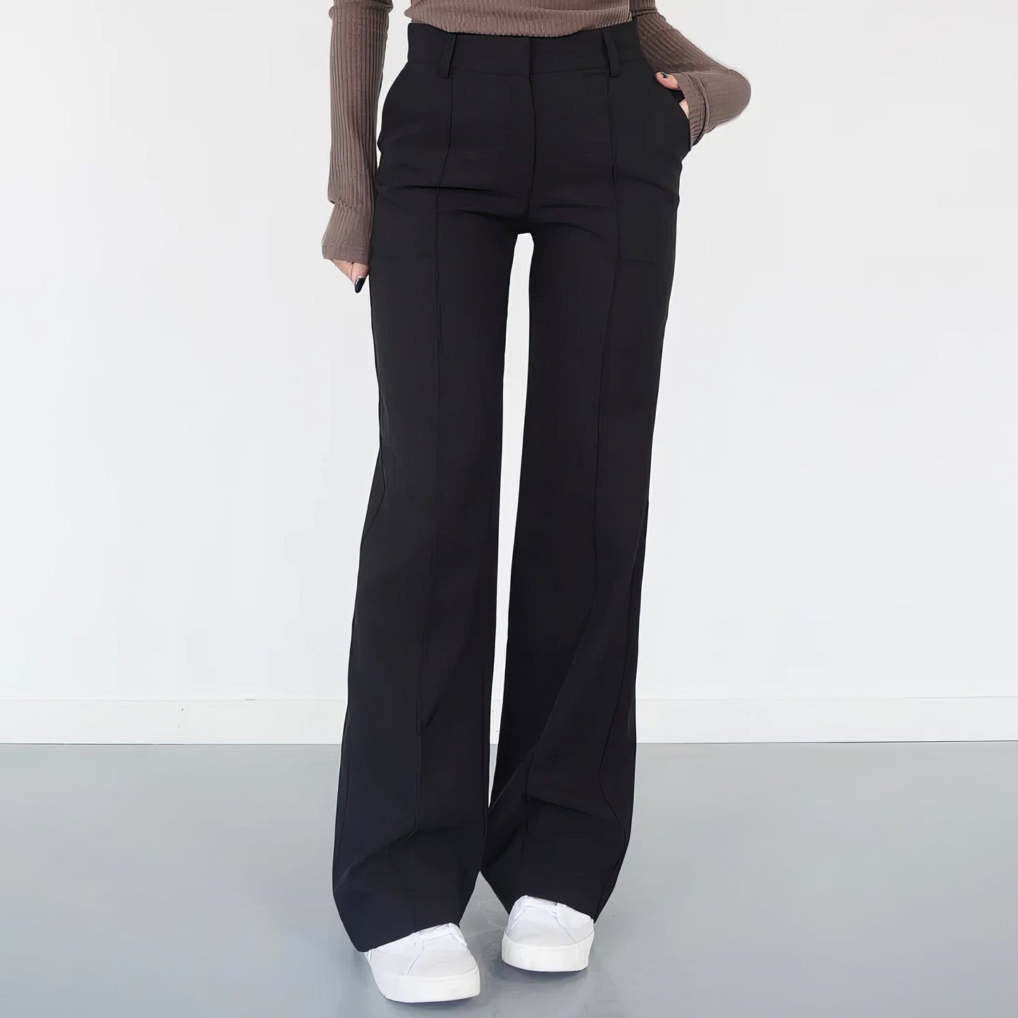 Dames Broek - Wijdere Pasvorm - Tijdloos Ontwerp - Hoogwaardig Materiaal