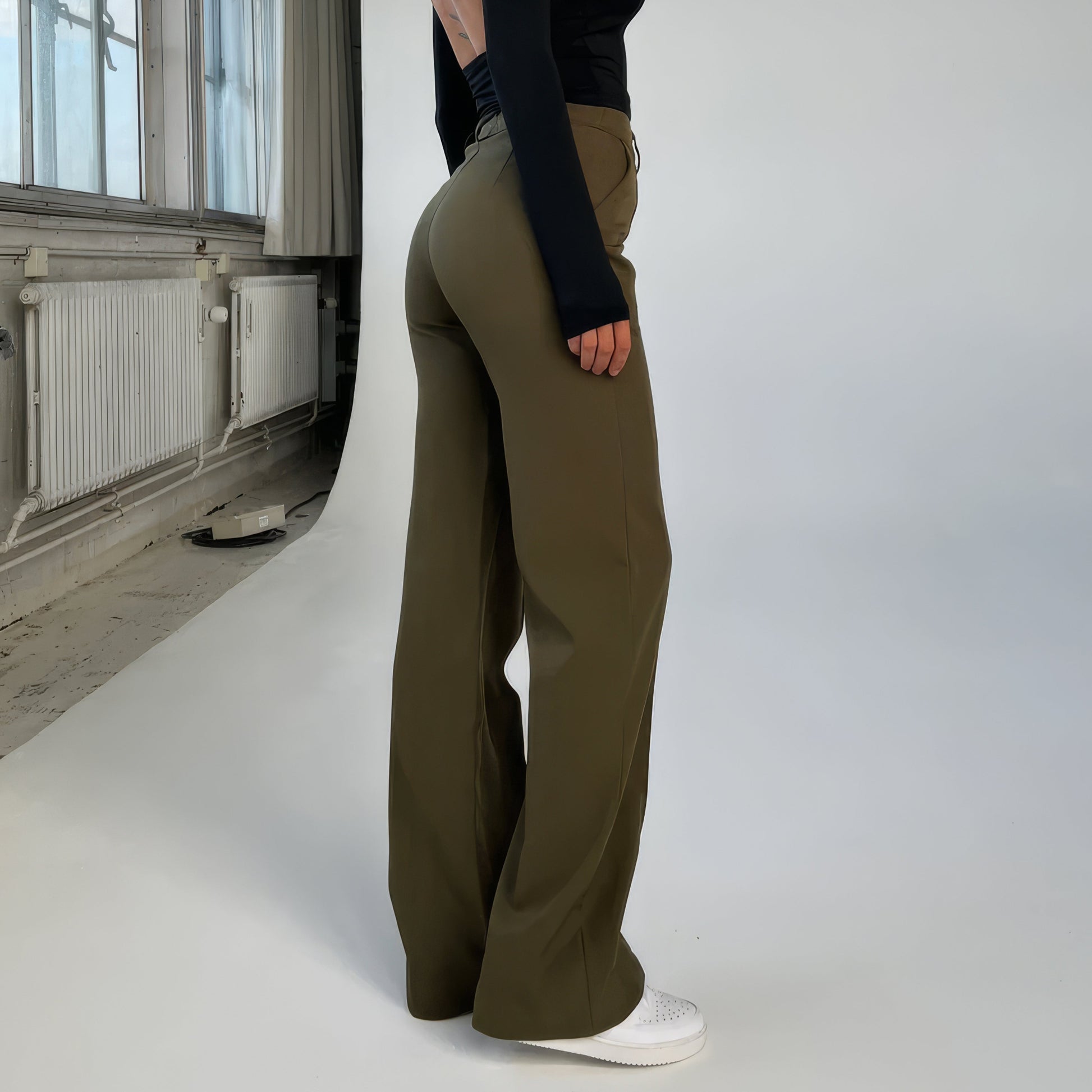 Dames Broek - Wijdere Pasvorm - Tijdloos Ontwerp - Hoogwaardig Materiaal