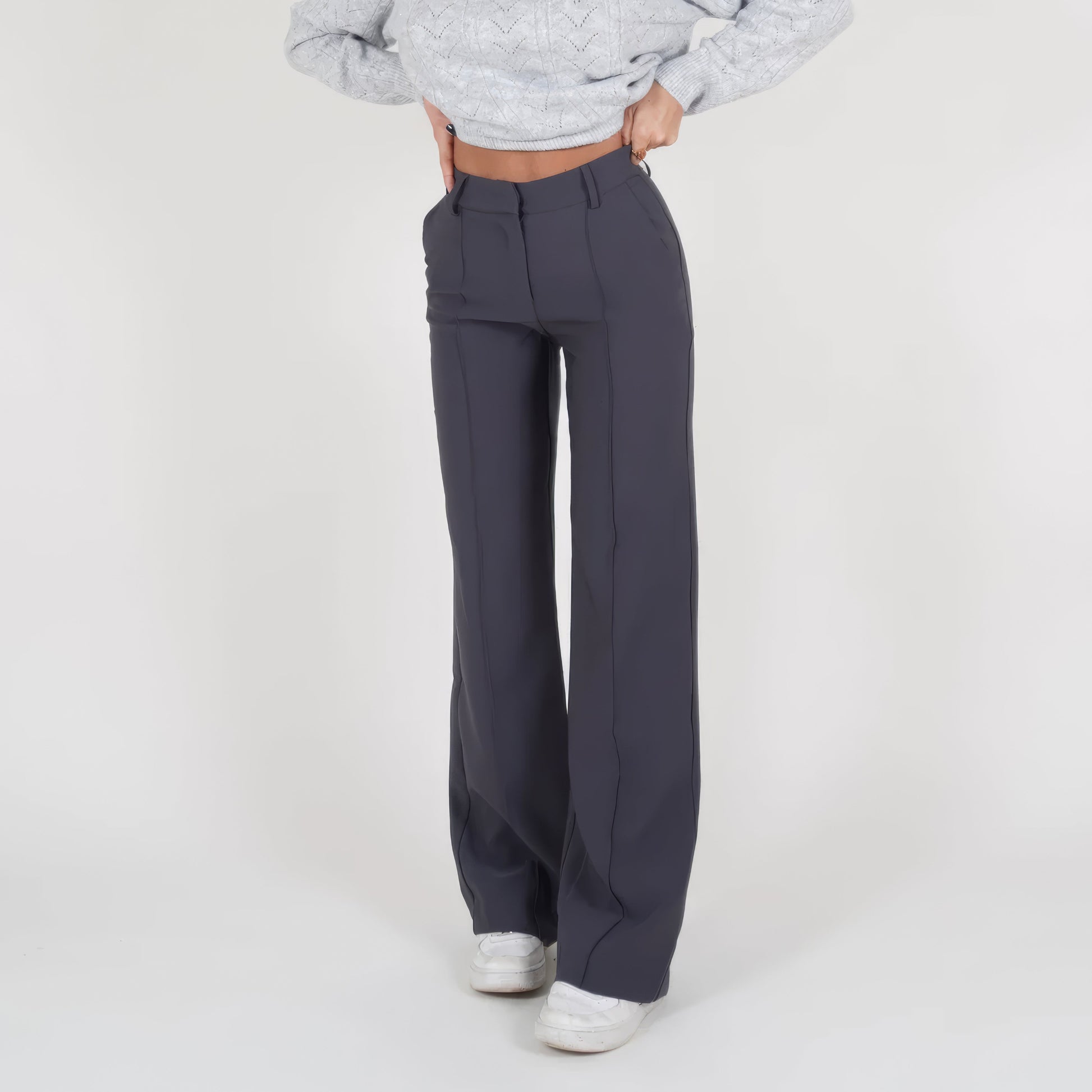 Dames Broek - Wijdere Pasvorm - Tijdloos Ontwerp - Hoogwaardig Materiaal