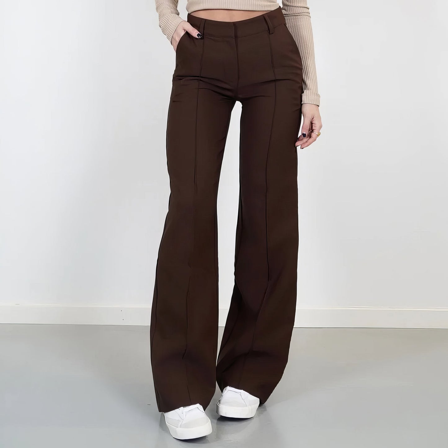 Dames Broek - Wijdere Pasvorm - Tijdloos Ontwerp - Hoogwaardig Materiaal
