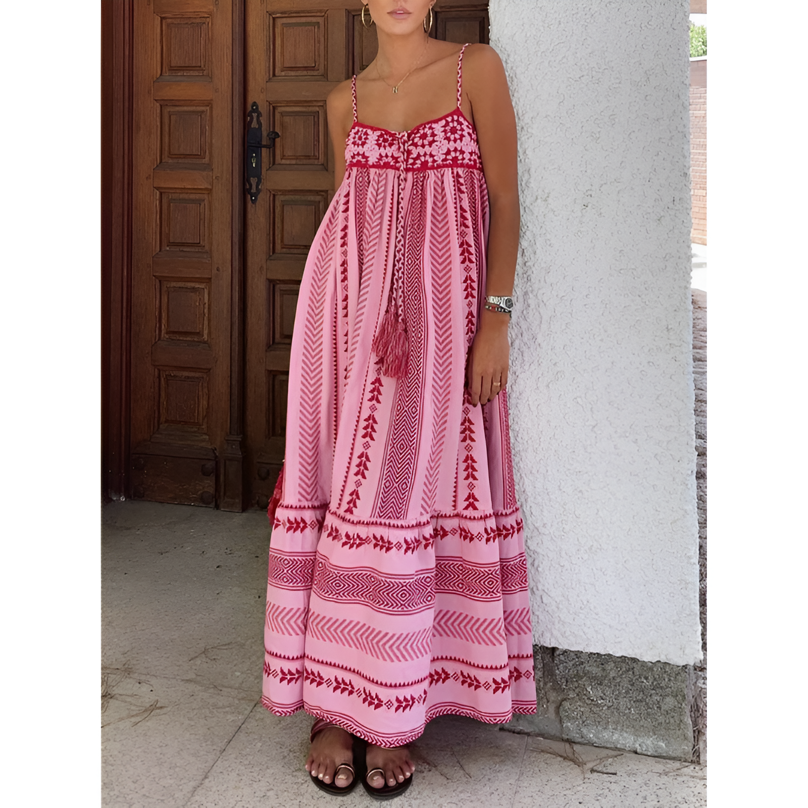 Dames Jurk - Maxi Model - Ademend Materiaal - Zelfverzekerde Look

