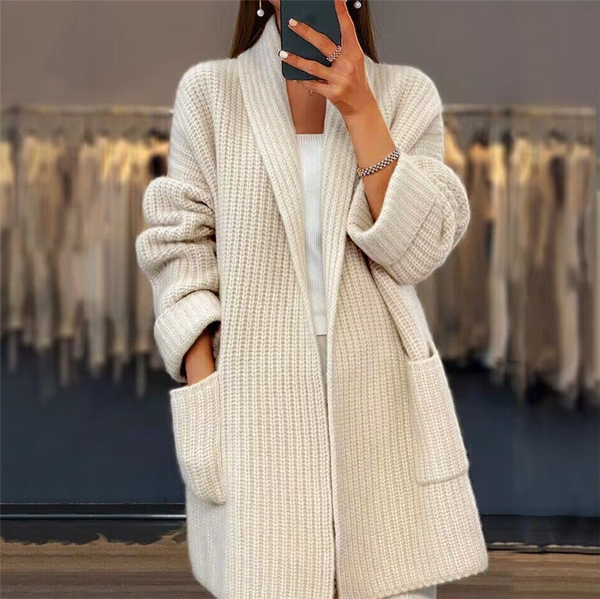 Lange gebreide vest voor dames – Warm – Stijlvol – Comfortabele pasvorm