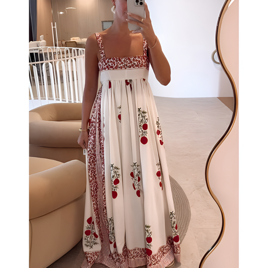 Dames Maxi-jurk - Bloemenprint - Casual Stijl - Zomerdesign