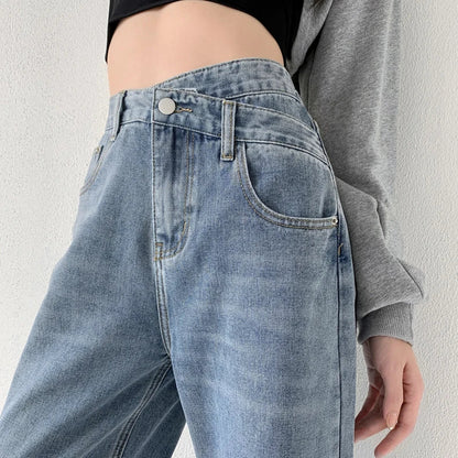 Hoge taille mom jeans voor dames – Tijdloze stijl – Comfortabele pasvorm