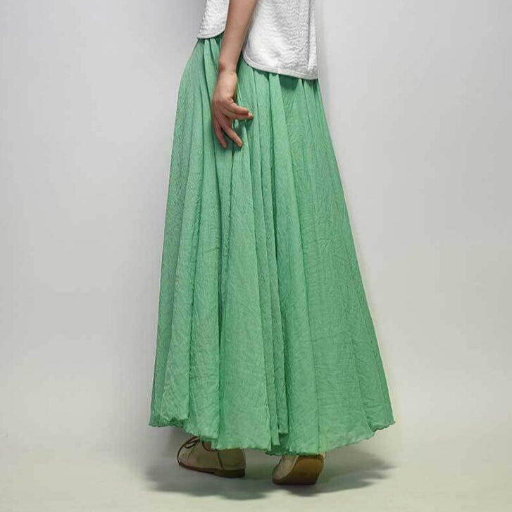 Dames Rok - Maxi Lengte - Lichtgewicht Materiaal - Elegante Pasvorm