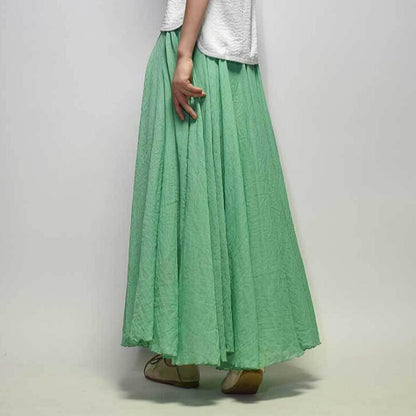 Dames Rok - Maxi Lengte - Lichtgewicht Materiaal - Elegante Pasvorm