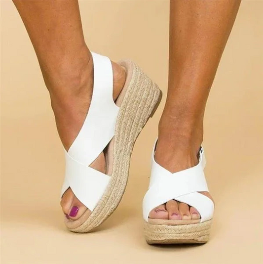 Dames Sandalen - Espadrille Stijl - Lichtgewicht Materiaal - Trendy Ontwerp